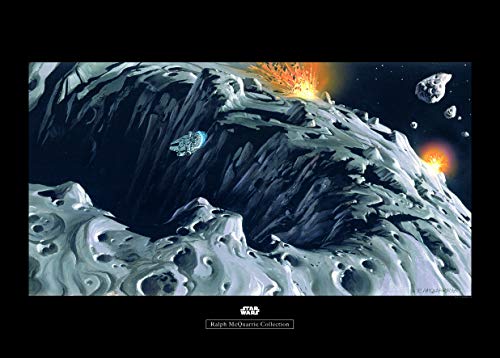 Komar Wall Picture - Star Wars Classic RMQ Asteroid - Children's Room Decoration Art Print - Without Frame - WB128-70x50 - Size: 70 x 50 cm (W x H)