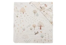 Jollein Jersey Fitted Sheet - For Junior Bed - Milky Coffee/Ivory - 2-Pack - 70/75x140/150cm