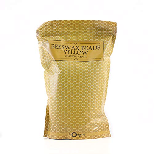 Mystic Moments - Yellow Beeswax Beads - 1Kg - Natural Wax for Candles Lip Balms & Creams adds structure, stability and texture to creams, balms, candles and cosmetics.