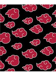 Great Eastern Entertainment Naruto Shippuden Akatsuki Throw Blanket, Cotton, Multi-Colour