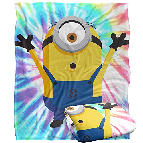 "Minions Blanket, 152 x 127 cm, Stuart Silky Touch Super Soft Throw Blanket, Yellow, 50"" x 60"""