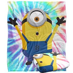 "Minions Blanket, 152 x 127 cm, Stuart Silky Touch Super Soft Throw Blanket, Yellow, 50"" x 60"""