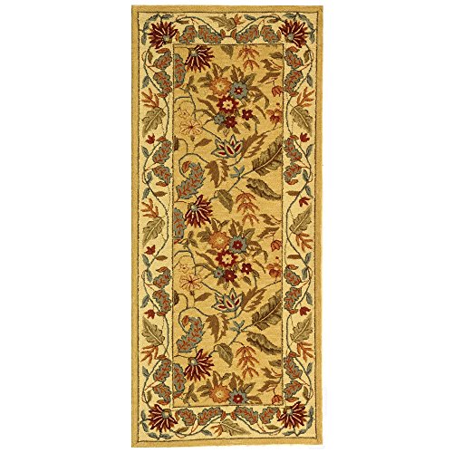 Safavieh Traditional Rug for Living Room, Dining Room, Bedroom - Chelsea Collection, Short Pile, in Ivory, 66 x 112 cm