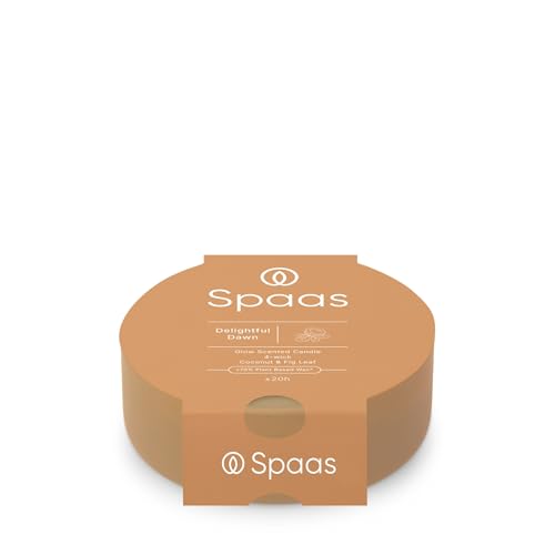 Spaas Glow Scented Candle 4-Wick 20h, Delightful Dawn, Terracotta Orange
