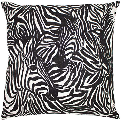 furn. Hidden Zebra Cushion Cover, Black, 50 x 50 cm