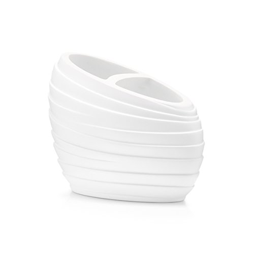 Zeller Toothbrush Holder Diameter 12.5 x 6.5 x 8.9 cm White