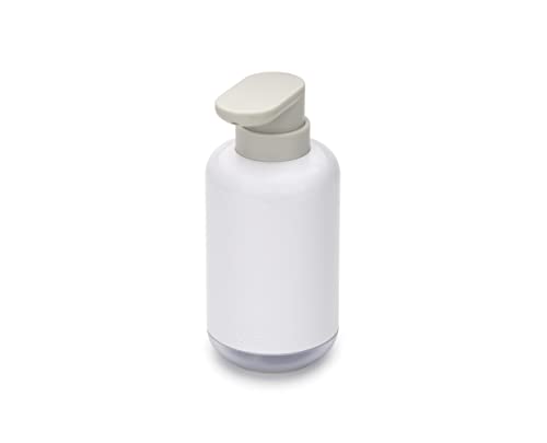 Joseph Joseph Duo Pump Bottle Soap Dispenser, Kitchen & Bathroom, 300ml, Refillable, White