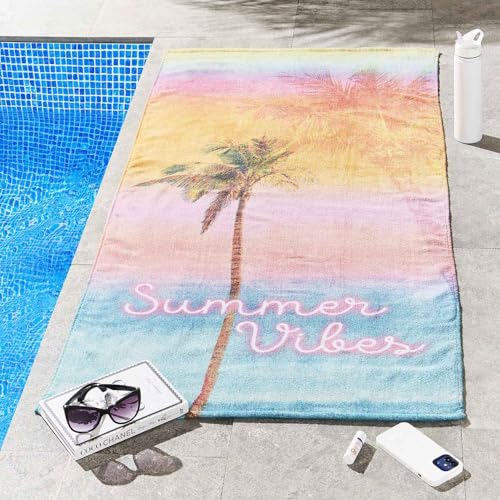 Catherine Lansfield Summer Vibes 76 x 160 Beach Towel (Pair)