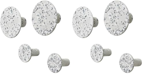blomus Hook - Wall Hook, Coat Hook - Terrazzo Grey/Grey - Height 4.5 cm, one Size (Pack of 2)