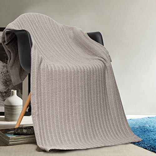 Home Maison Layla Cotton Full/Queen Throw Blanket In Grey