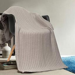 Home Maison Layla Cotton Full/Queen Throw Blanket In Grey