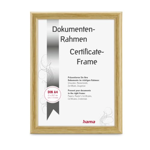 Hama Swing Plastic Picture Frame, Nature, 21 x 29.7 cm, DIN A4
