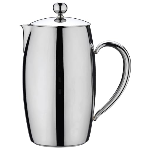 Caf?? Stal BPC-15DW Bellux Thermal Wall Collection 18/10, Stainless Steel Mirror Finish Cafetiere, 12-Cup