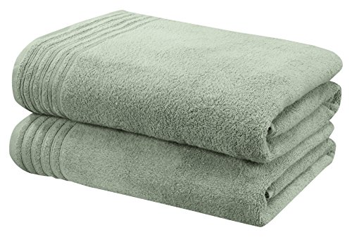 Rapport Home So Soft 2-Piece Towel Bale, 100% Cotton-Sea Green, Combed, 140 x 90 x 1 cm
