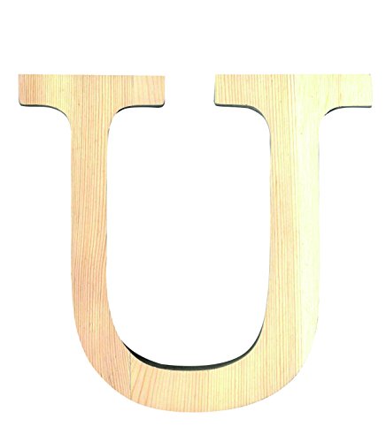 Artemio 11.5 cm Wooden Letter U in Upper Case, Beige