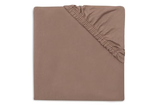 Jollein Jersey Fitted Sheet - For Junior Bed - Milky Coffee/Ivory - 2-Pack - 70/75x140/150cm