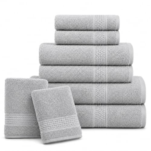 Komfortec Hand Towel Set 8 Pieces 100% Cotton