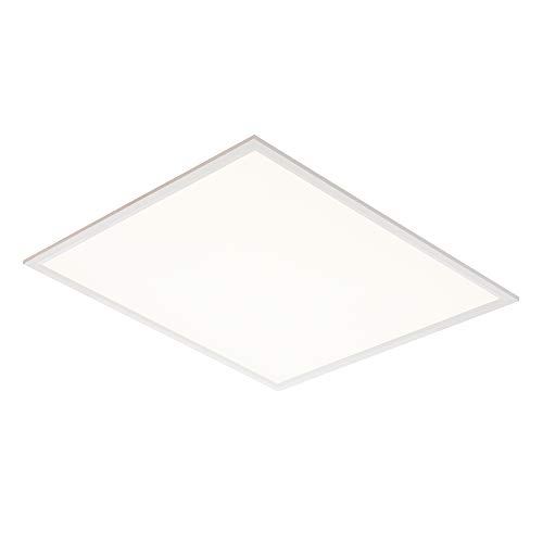 National Lighting Titan ECO Indoor Flat Panel Lights - Indoor T Bar Grid LED Ceiling Lights - Square Recessed T-Bar LED Ceiling Lights for Offices - Flat Panel Backlit LED Lights - Cool White Colour