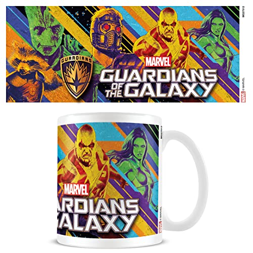 Pyramid International Marvel Guardians of the Galaxy Mug in Presentation Box (Colourised Heroes Design) 11oz Coffee Mug, Coffee Mugs for Women and Men - Official Merchandise