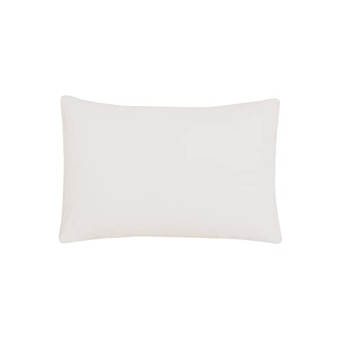 Sleepdown Pillow cases 100% Pure Cotton Pack of Two Housewife Luxury Soft Cosy Pillow Cover Set - Natural - 48 x 74 cm, (5056557500659)