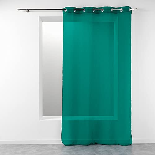 DOUCEUR D'INTERIEUR Green Eyelet Curtain 140 x 280 cm