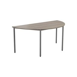 Office Hippo Office Table, Sturdy & Robust Computer Table, Stylish Work Table For Home Office, Ideal Desk Table For Any Work Space, Height Adjustable Feet, 5 Year Guarantee, Grey Oak, 160 x 80 x 73 cm