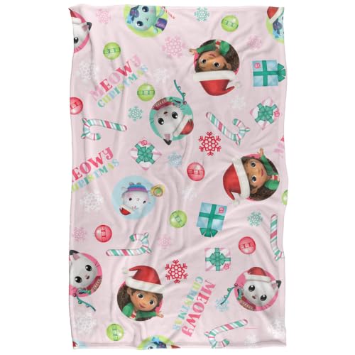 popfunk Gabby'S Dollhouse Meowy Christmas Silky Touch Super Soft Throw Blanket 91 x 147 Cm