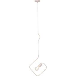 Brilliant Kacy 60 Watt Metal Pendant Light, Pink