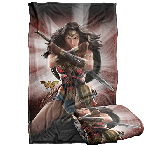 Wonder Woman Protector Of Humanity Silky Touch Super Soft Throw Blanket 91 x 147 Cm