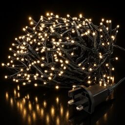 Status 720-LED Warm White Cluster Lights, 9.3m Lit on 10m Cable