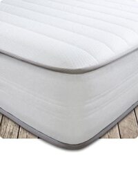 Starlight Beds Dream Dusk, Hybrid Spring and Memory Foam Kingsize Mattress. Maximum Value Mattress. Soft, 7.5 Inch Deep (White) (5ft x 6ft6)