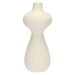 rituali domestici - Deco Monofiore Vase 2 Levels in Cement Resin, 13 x 13 cm, Depth 32 cm, Multicurve Collection