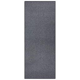 BT Carpet Bouclé Runner - Kitchen Runner Non-Slip Rug Runner Flat Weave Short Pile Rug Kitchen Rug for Hallway, Kitchen, Living Room, Bathroom, Bathroom - Anthracite, 80 x 150 cm