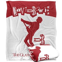 David Bowie Glass Spider Tour Ticket Silky Touch Super Soft Throw Blanket 152 X 127 cm, White