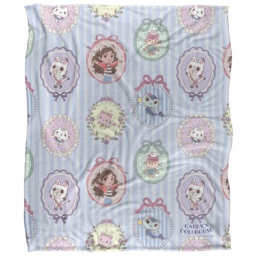 popfunk Gabby'S Dollhouse Ribbon Frames Silky Touch Super Soft Throw Blanket 91 x 147 Cm