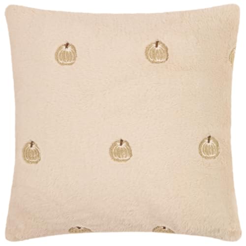 furn. Autumn Pumpkins Polyester Filled Cushion (Natural - 45x45cm)