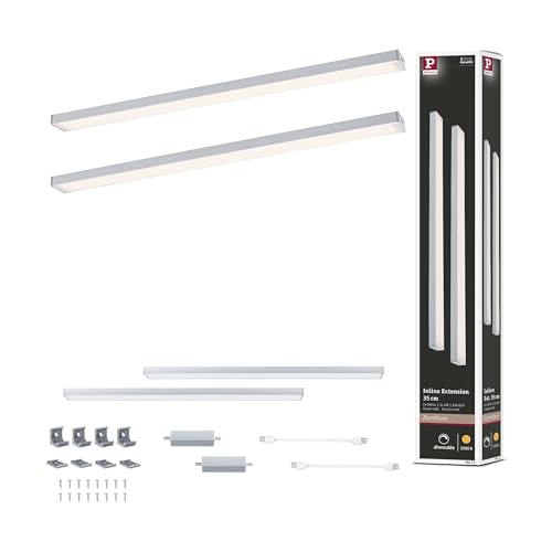 Paulmann 98612 LED Under-Cabinet luminaire Inline 2x4W 350x26mm 2x350lm 24V Chrome matt 3000K dimmable