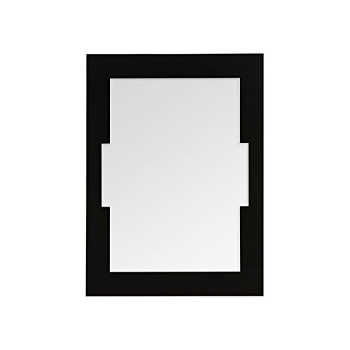 Premier Housewares Osaka Wall Mirror, MDF, Black, 2 x 80 x 60 cm