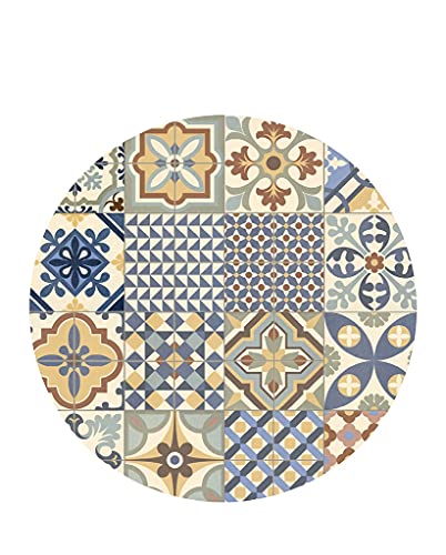 Vilber, Round Vinyl Rug Toledo Color 01. Diameter 78 cm