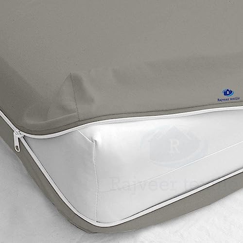 "Zipper Fitted Sheet King Light Grey Soft Microfiber 8"" Deep Pocket"