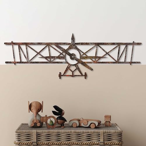 Hand-Painted Decorative Metal Wall Accessory, 23 x 70 cm, 1.5 mm Thick, Antique Finish, Unique Art Piece for Home Decor, Adds Charm & Style