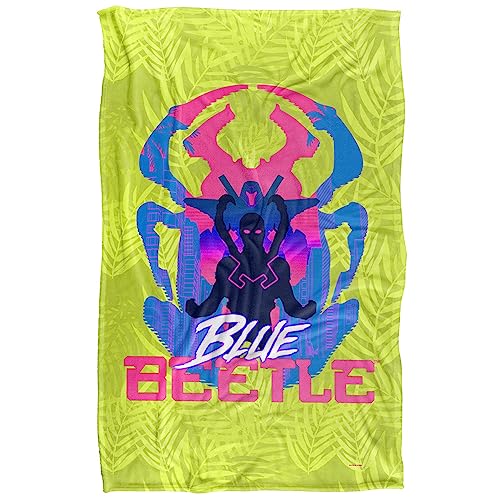 BLUE BEETLE (2023 Beetle Palm Silhouettes Silky Touch Super Soft Throw Blanket 91 x 147 Cm