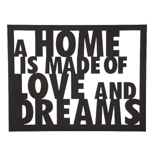 Homemania Wall Decoration, Metal, Black, Standard