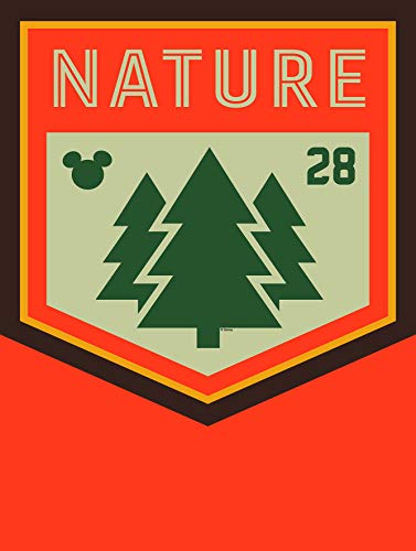 Komar Disney Wall Picture Mickey Mouse Nature - Children's Room Decoration - Size 30 x 40 cm (Width x Height) - Without Frame - WB043-30 x 40 cm