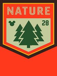Komar Disney Wall Picture Mickey Mouse Nature - Children's Room Decoration - Size 30 x 40 cm (Width x Height) - Without Frame - WB043-30 x 40 cm
