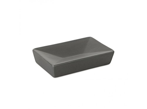 TATAY Soap Dish Thai Functional Bathroom Accessory Easy Daily Bathroom Care - Soap Dish Bathroom - Durable ABS Plastic - Anthracite Gray - One Size - Functional Bathroom Accessory, Grey