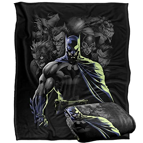 BATMAN Villains Unleashed Officially Licensed Silky Touch Super Soft Throw Blanket 152 x 127 cm