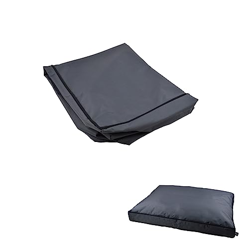 LOVE STORY Oxford Polyester Rectangle Cushion Cover 80 x 60 cm Mix and Match Anthracite