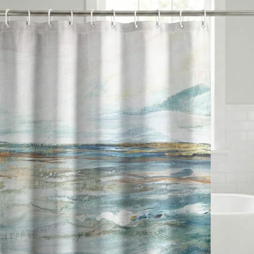 Americanflat 71x74 Abstract Shower Curtain - 100% Polyester Shower Curtain with 12 Hooks - Shower Curtains for Bathroom - Art Shower Curtain by PI Creative Art