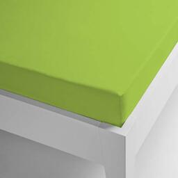 Miracle Home Microfiber Thermal Fitted Sheet Coral Plain Colours 150 x 200 pistachio